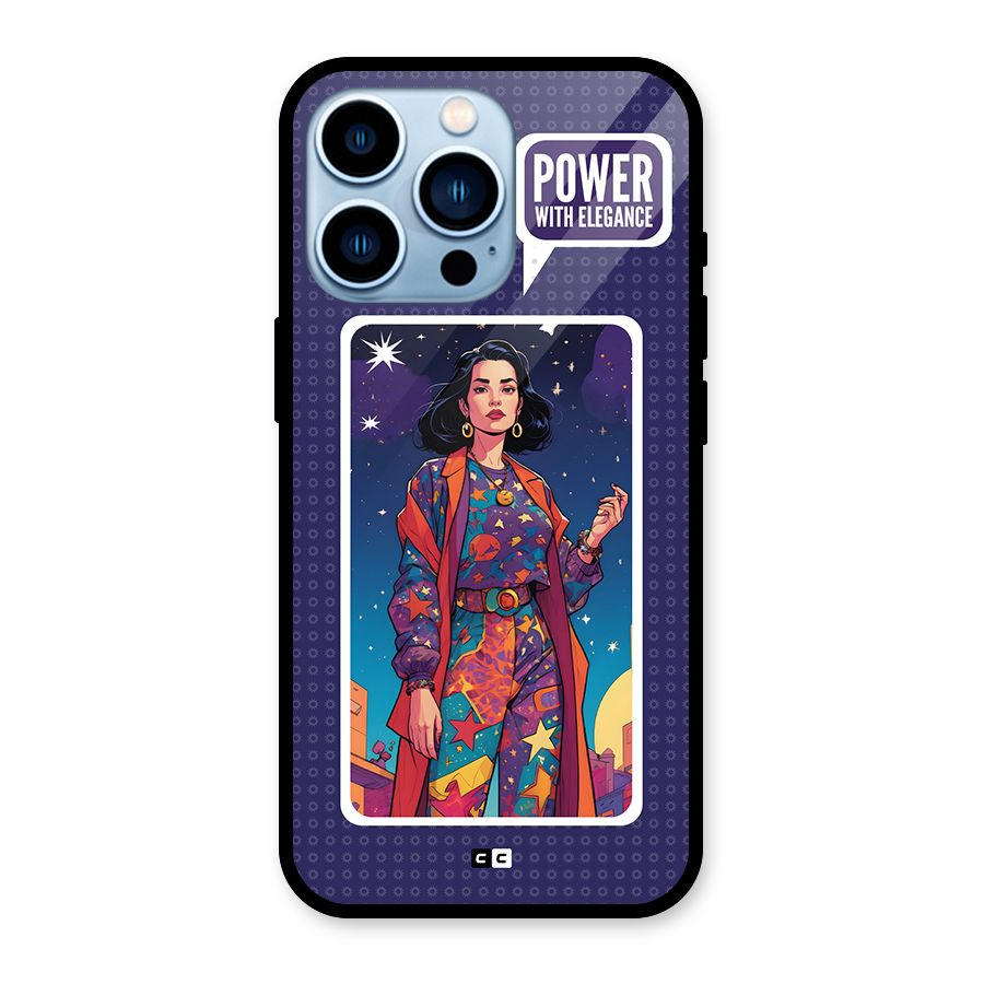 Power With Elegance Glass Back Case for iPhone 13 Pro