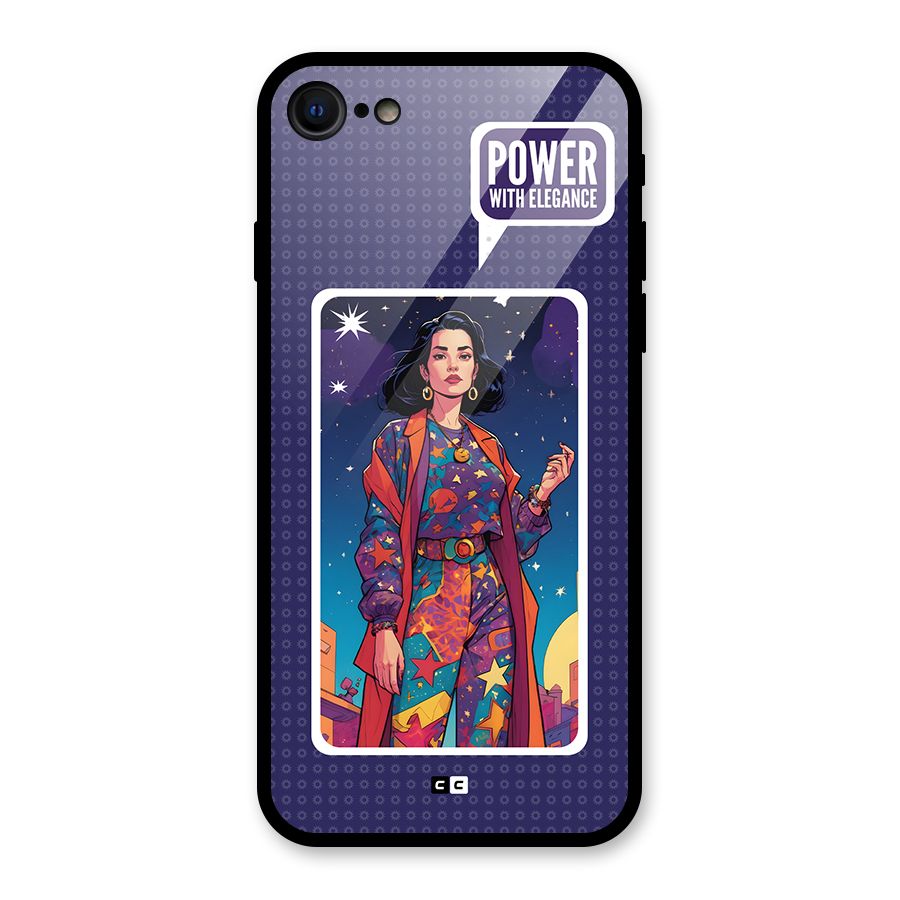 Power With Elegance Glass Back Case for iPhone 7