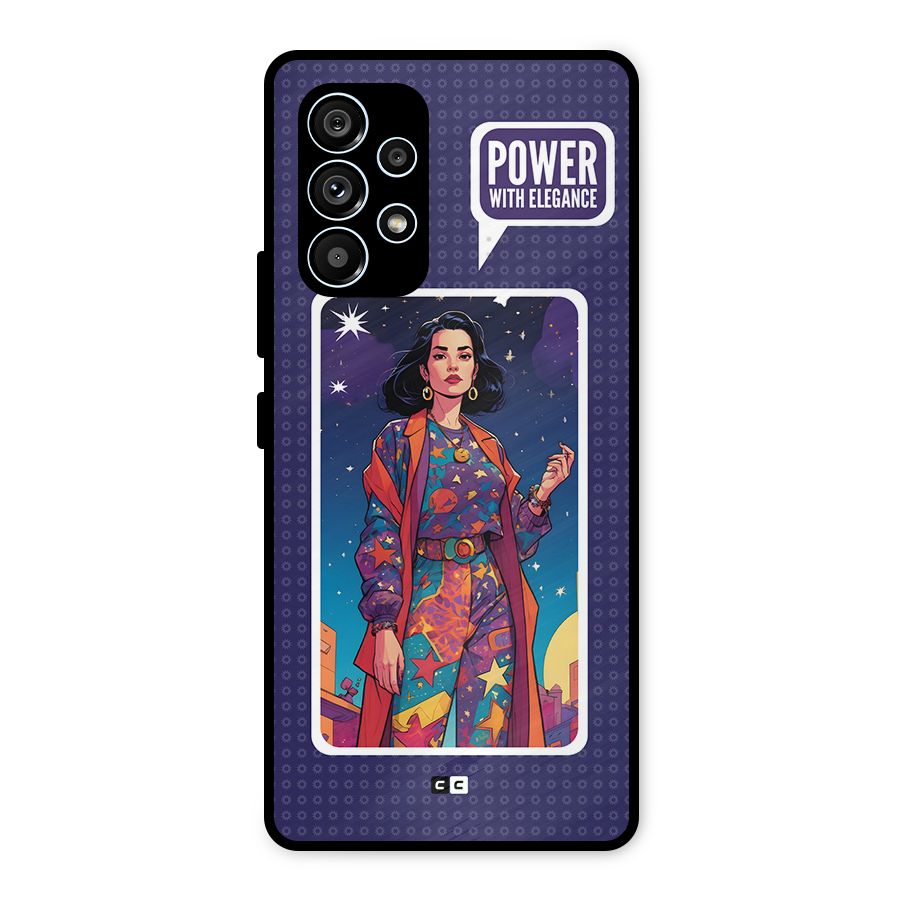 Power With Elegance Metal Back Case for Galaxy A53 5G