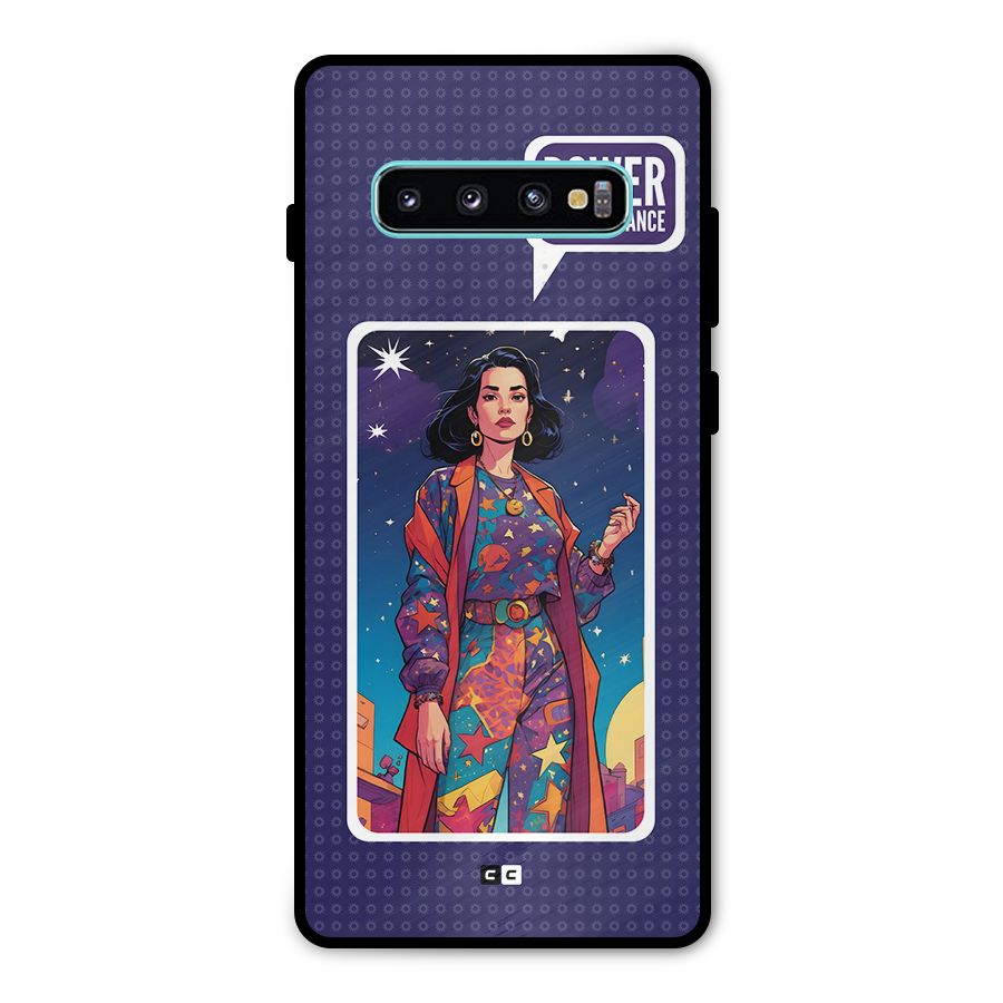 Power With Elegance Metal Back Case for Galaxy S10 Plus
