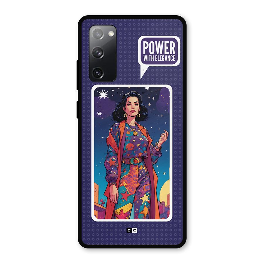 Power With Elegance Metal Back Case for Galaxy S20 FE 5G