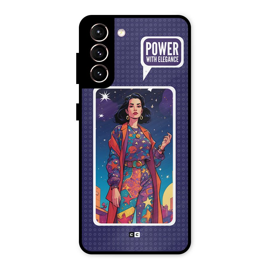 Power With Elegance Metal Back Case for Galaxy S21 5G