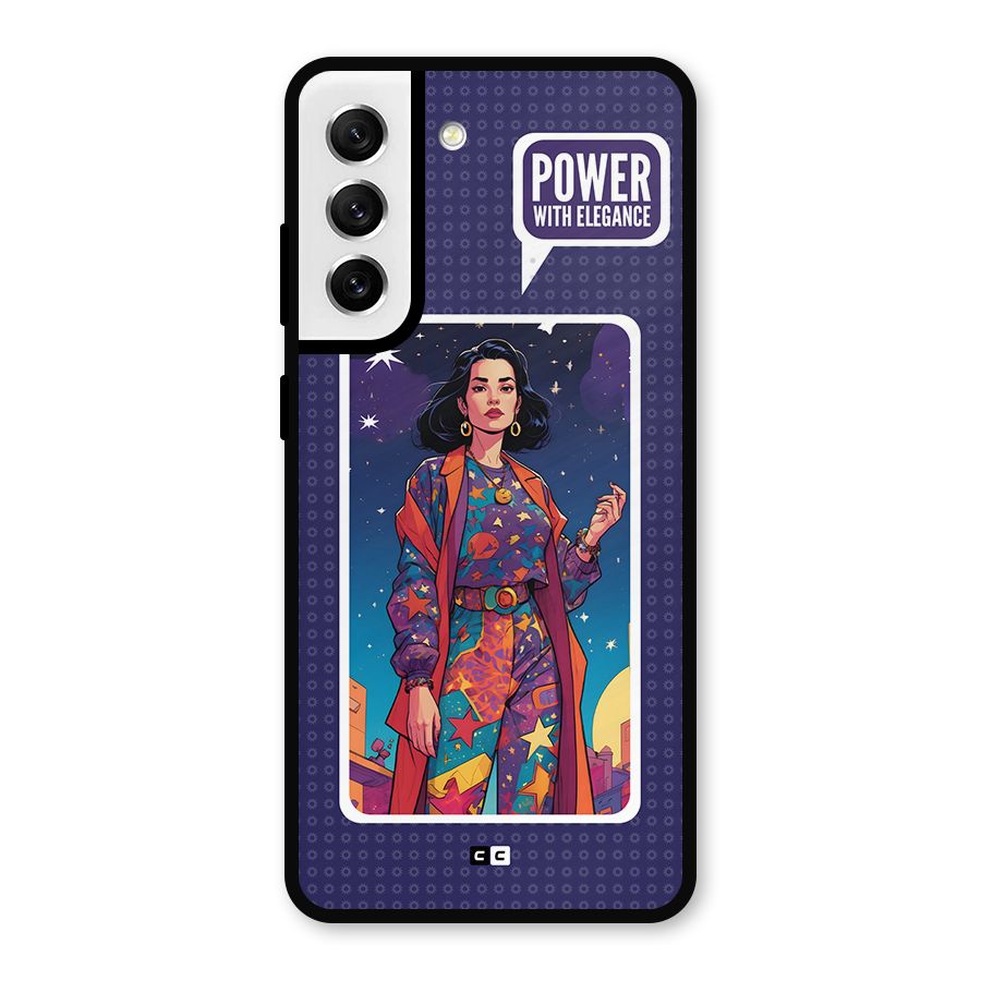Power With Elegance Metal Back Case for Galaxy S21 FE 5G