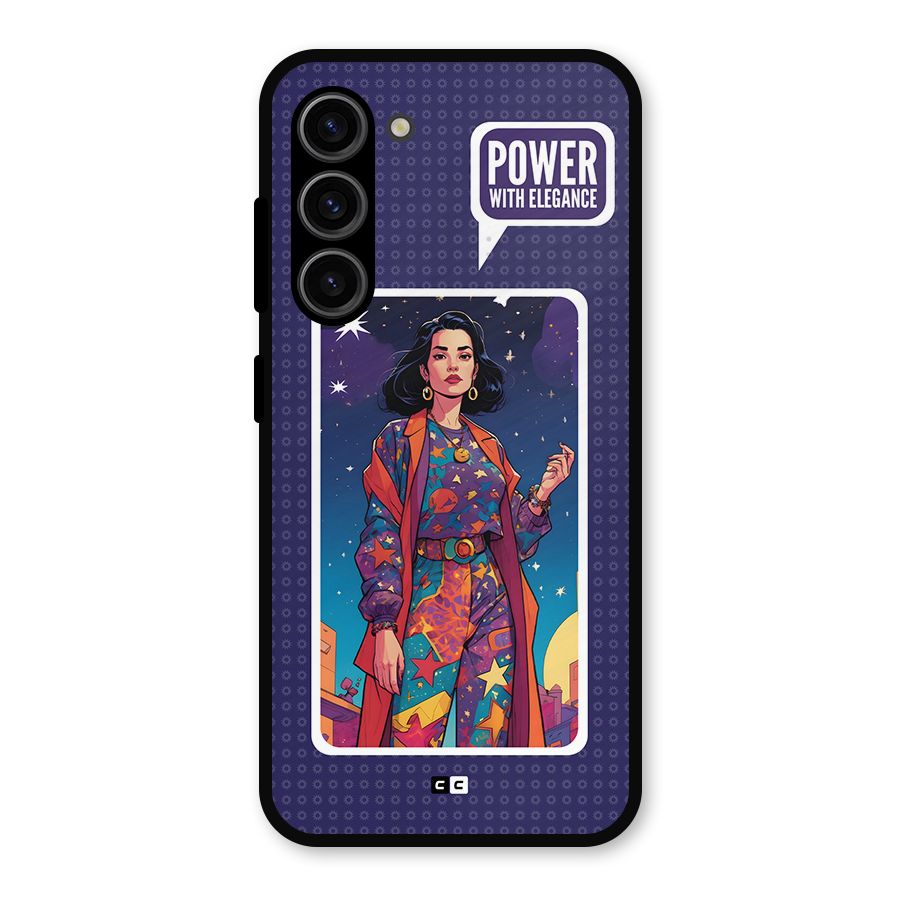 Power With Elegance Metal Back Case for Galaxy S23
