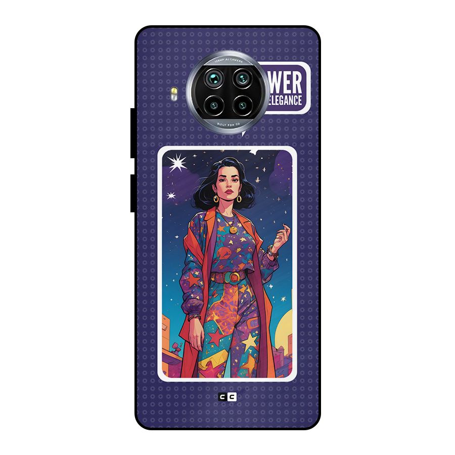 Power With Elegance Metal Back Case for Mi 10i