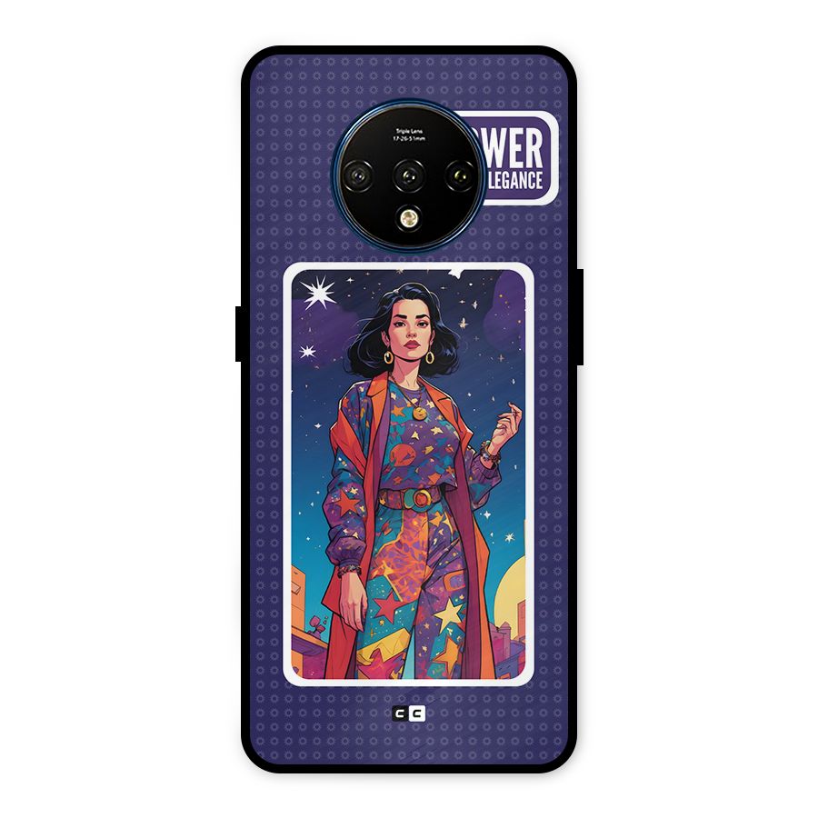 Power With Elegance Metal Back Case for OnePlus 7T