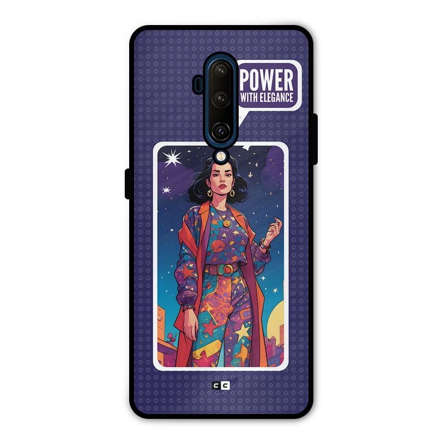 Power With Elegance Metal Back Case for OnePlus 7T Pro