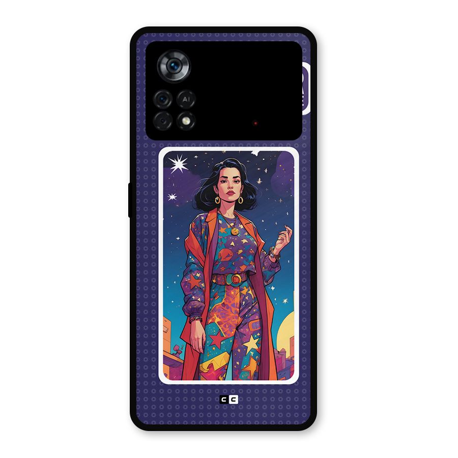 Power With Elegance Metal Back Case for Poco X4 Pro 5G
