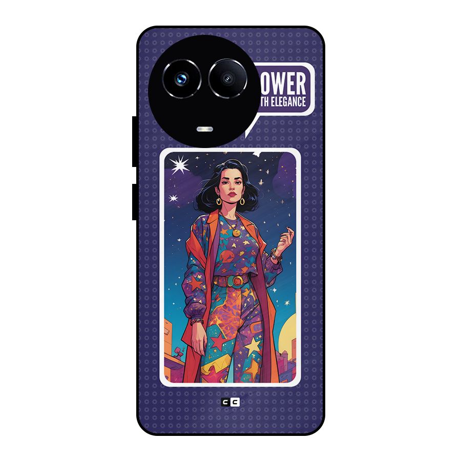 Power With Elegance Metal Back Case for Realme 11X