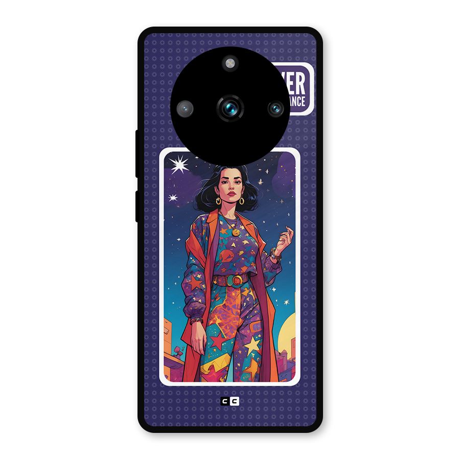 Power With Elegance Metal Back Case for Realme 11 Pro