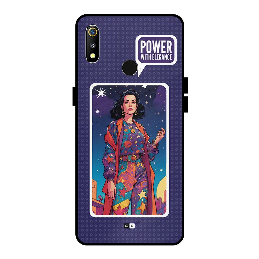 Power With Elegance Metal Back Case for Realme 3i