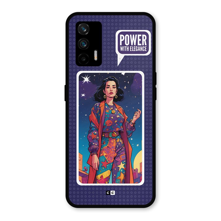 Power With Elegance Metal Back Case for Realme GT 5G