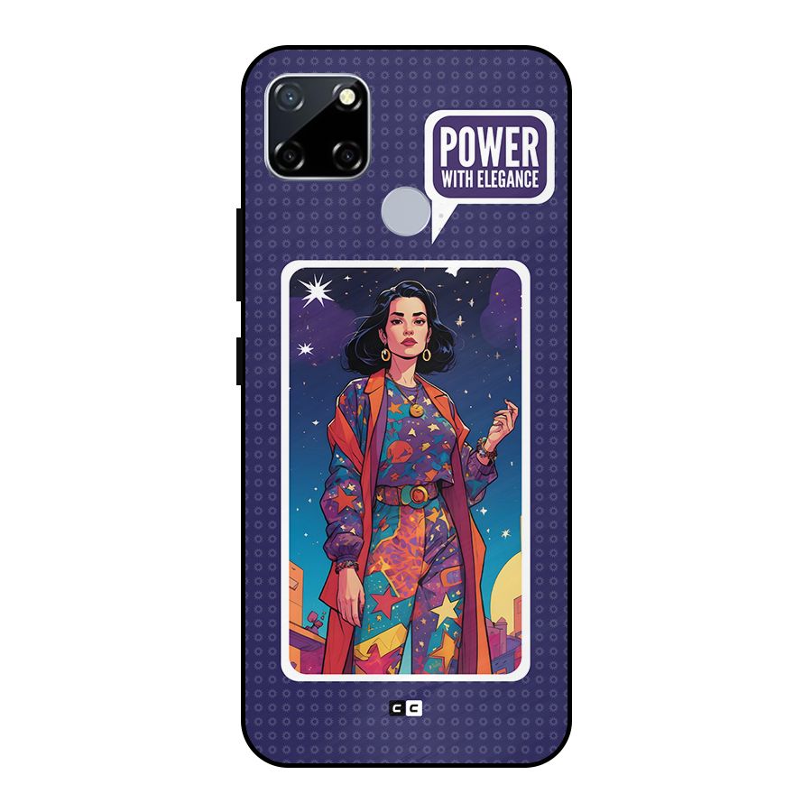 Power With Elegance Metal Back Case for Realme Narzo 20
