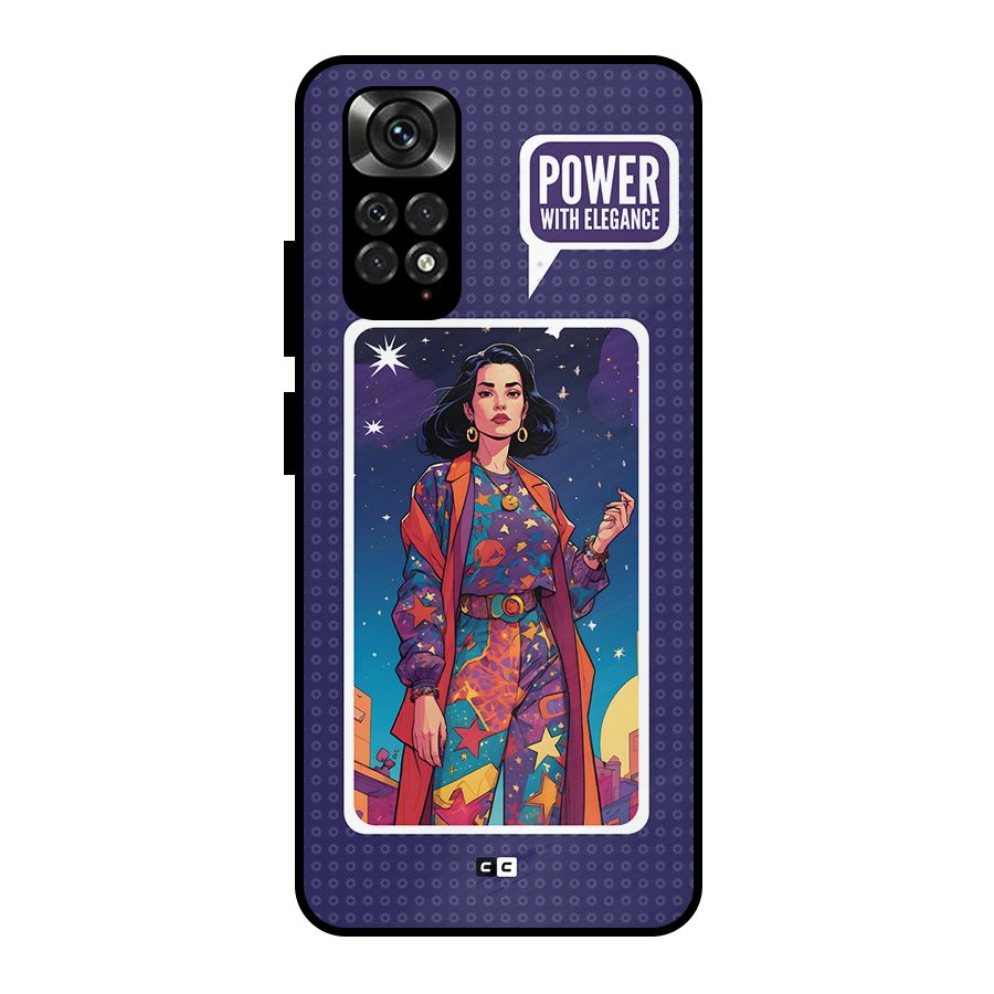 Power With Elegance Metal Back Case for Redmi Note 11 Pro Plus 5G
