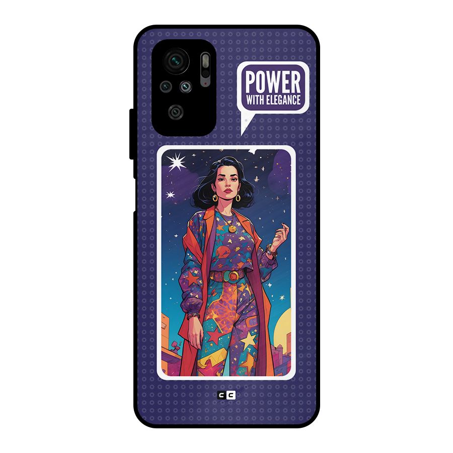 Power With Elegance Metal Back Case for Redmi Note 11 SE