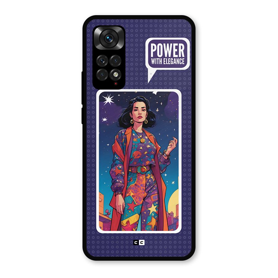 Power With Elegance Metal Back Case for Redmi Note 11s