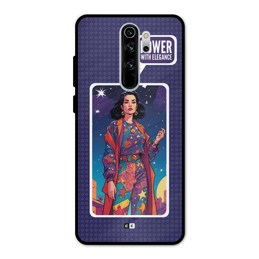 Power With Elegance Metal Back Case for Redmi Note 8 Pro
