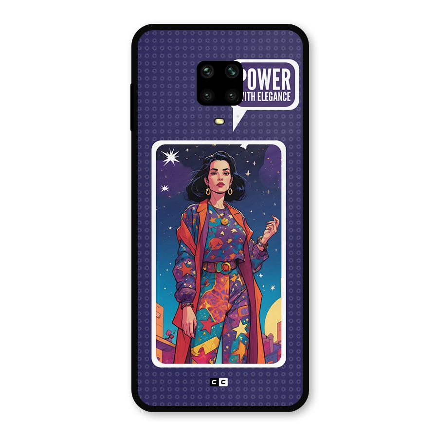 Power With Elegance Metal Back Case for Redmi Note 9 Pro