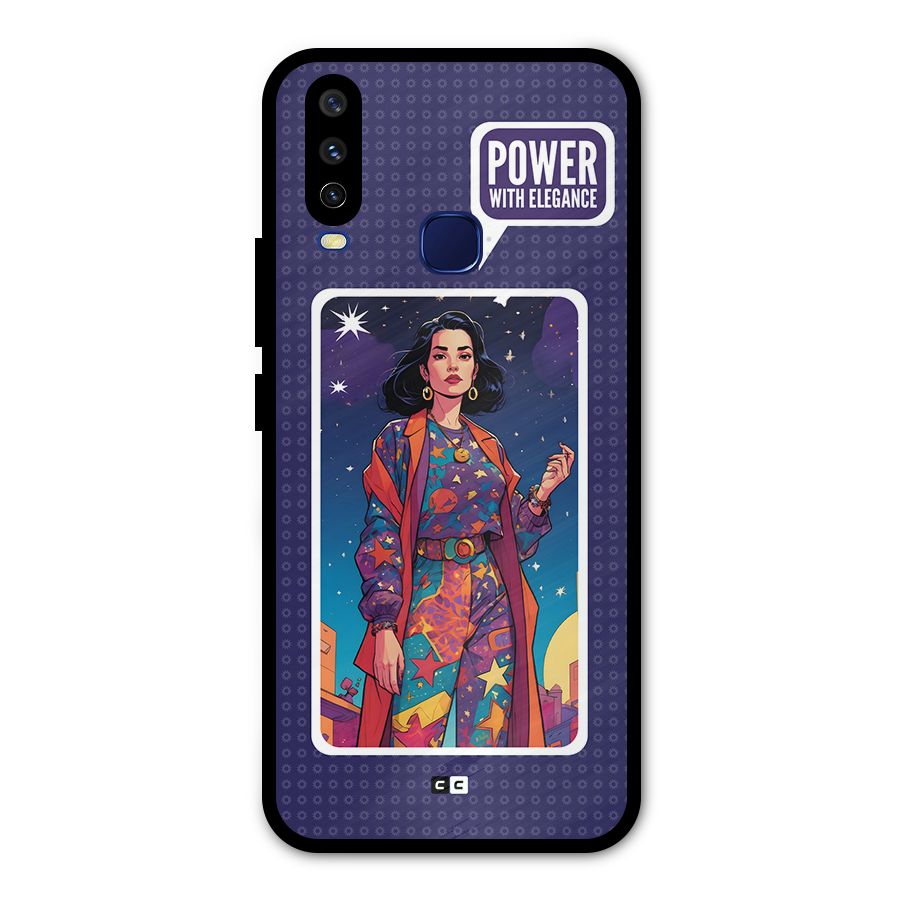 Power With Elegance Metal Back Case for Vivo U10
