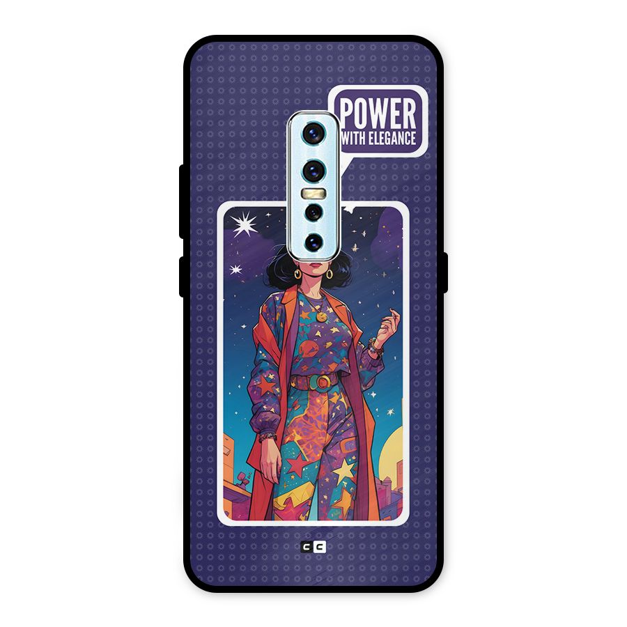Power With Elegance Metal Back Case for Vivo V17 Pro