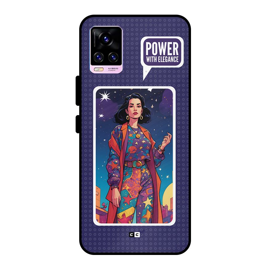 Power With Elegance Metal Back Case for Vivo V20 Pro