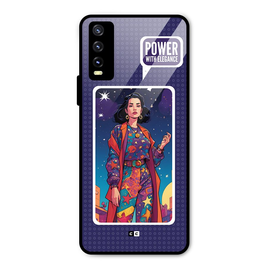 Power With Elegance Metal Back Case for Vivo Y20g