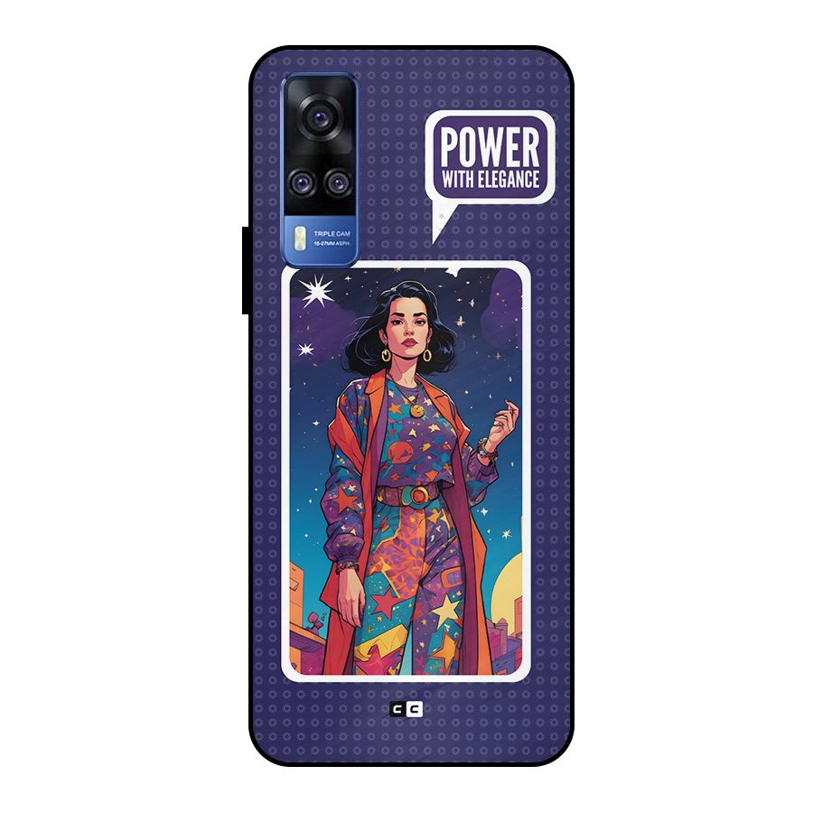 Power With Elegance Metal Back Case for Vivo Y51