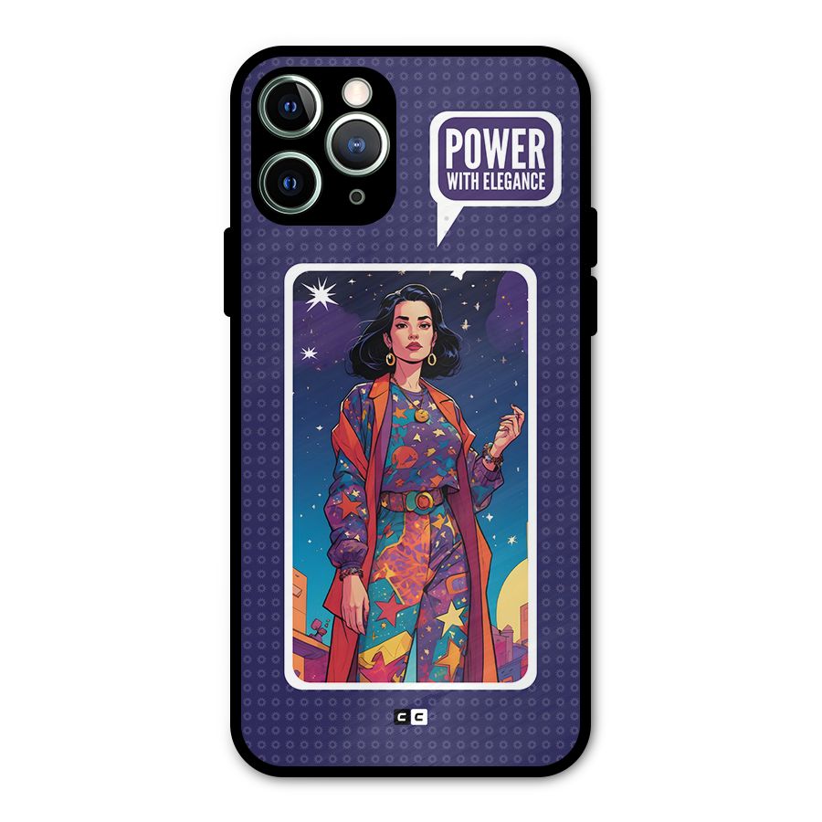 Power With Elegance Metal Back Case for iPhone 11 Pro Max