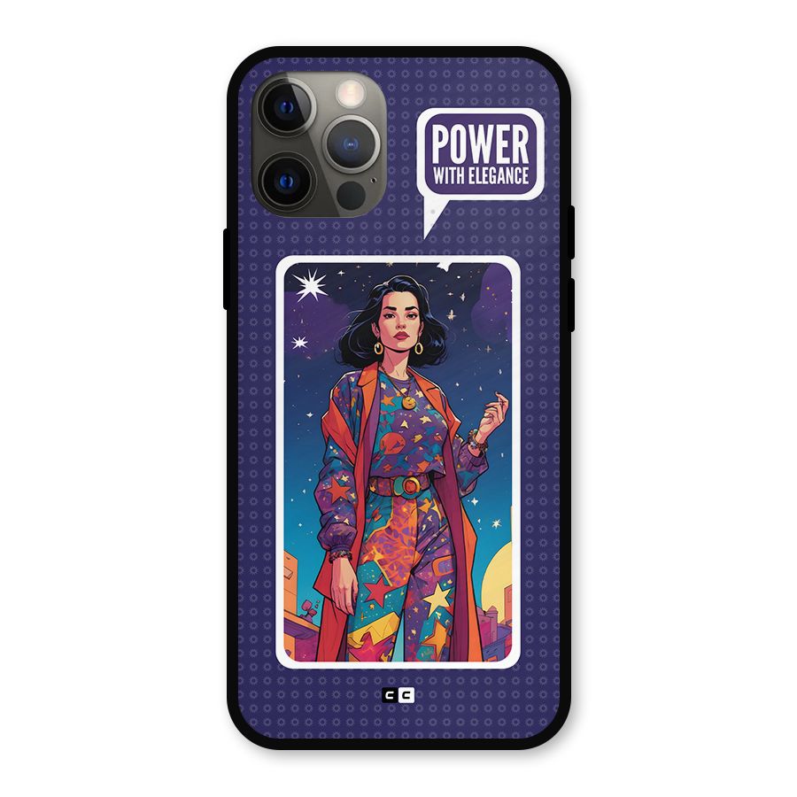 Power With Elegance Metal Back Case for iPhone 12 Pro