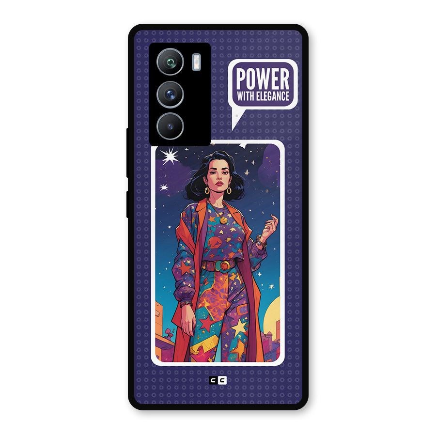 Power With Elegance Metal Back Case for iQOO 9 SE