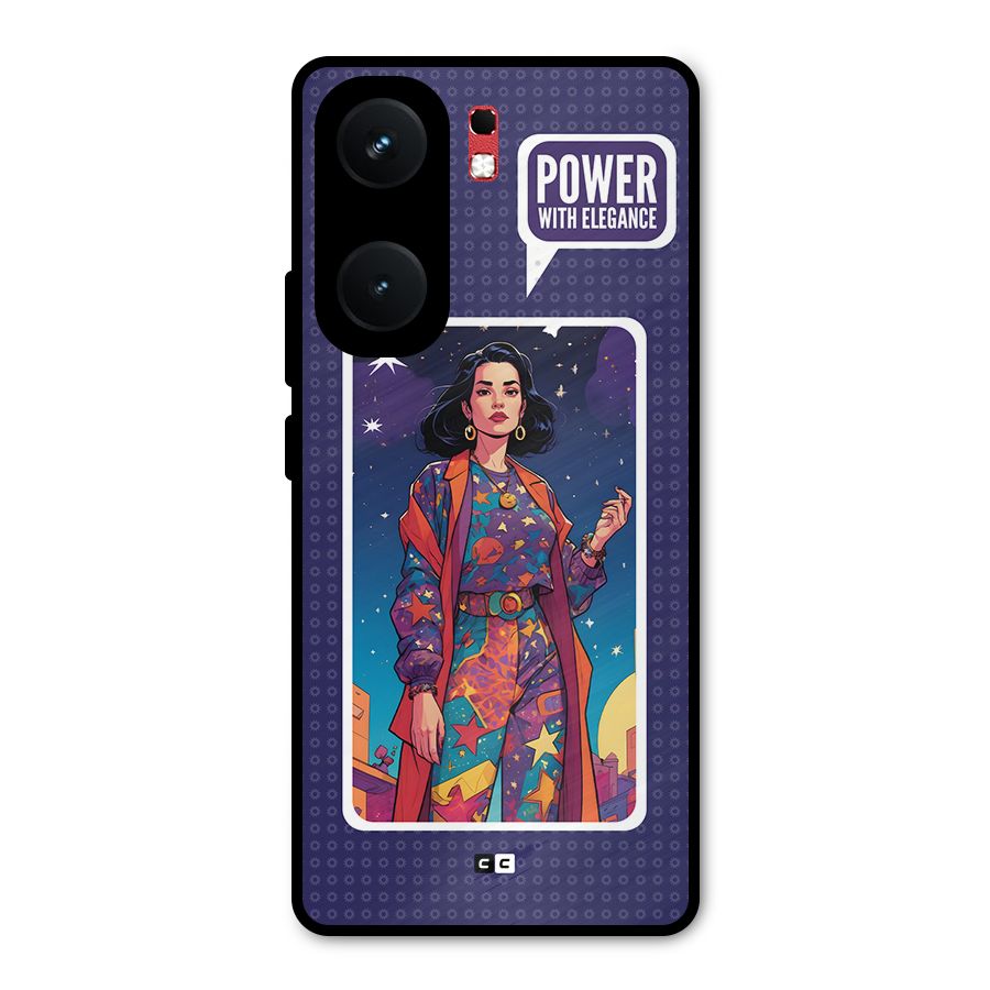 Power With Elegance Metal Back Case for iQOO Neo 9 Pro