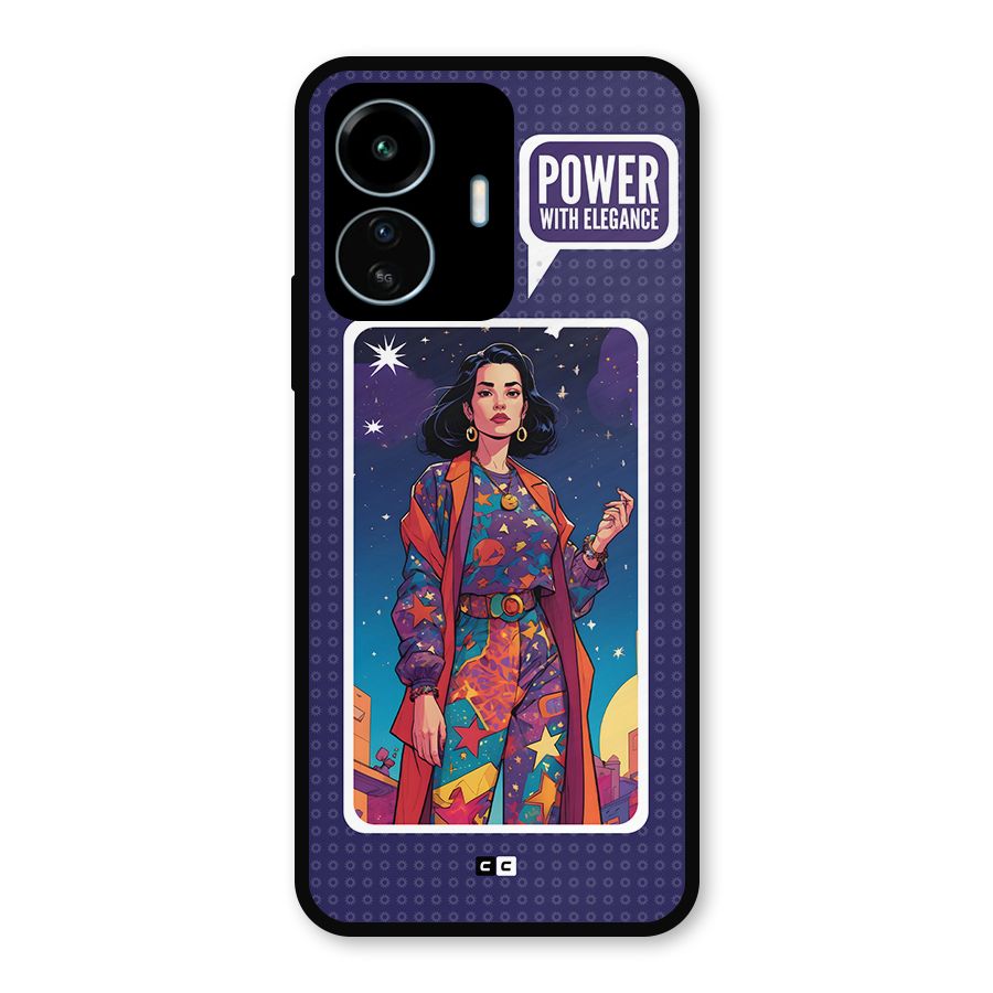 Power With Elegance Metal Back Case for vivo iQOO Z6 Lite 5G