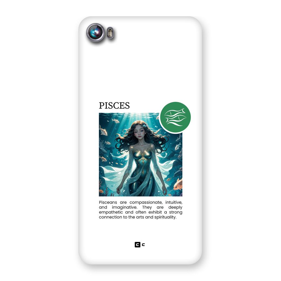 Precious Pisces Back Case for Canvas Fire 4 (A107)