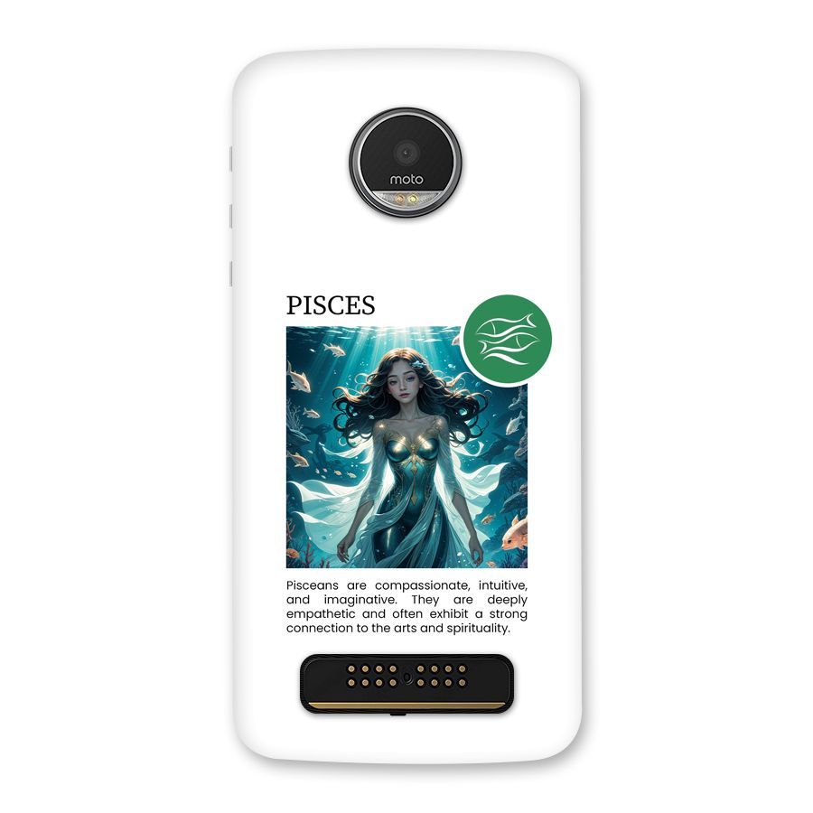 Precious Pisces Back Case for Moto Z Play