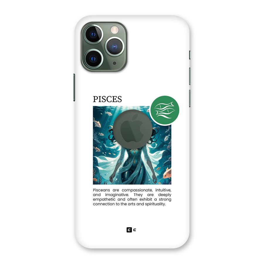 Precious Pisces Back Case for iPhone 11 Pro Logo Cut