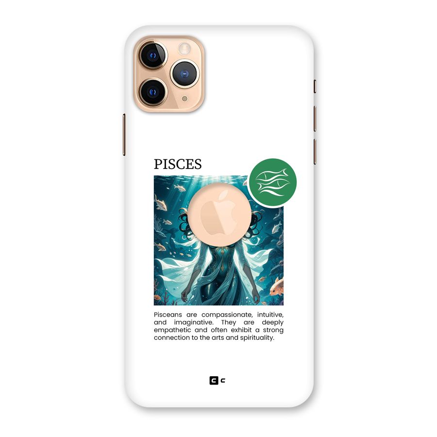 Precious Pisces Back Case for iPhone 11 Pro Max Logo Cut