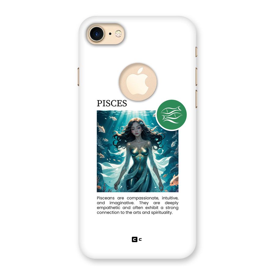 Precious Pisces Back Case for iPhone 7 Logo Cut