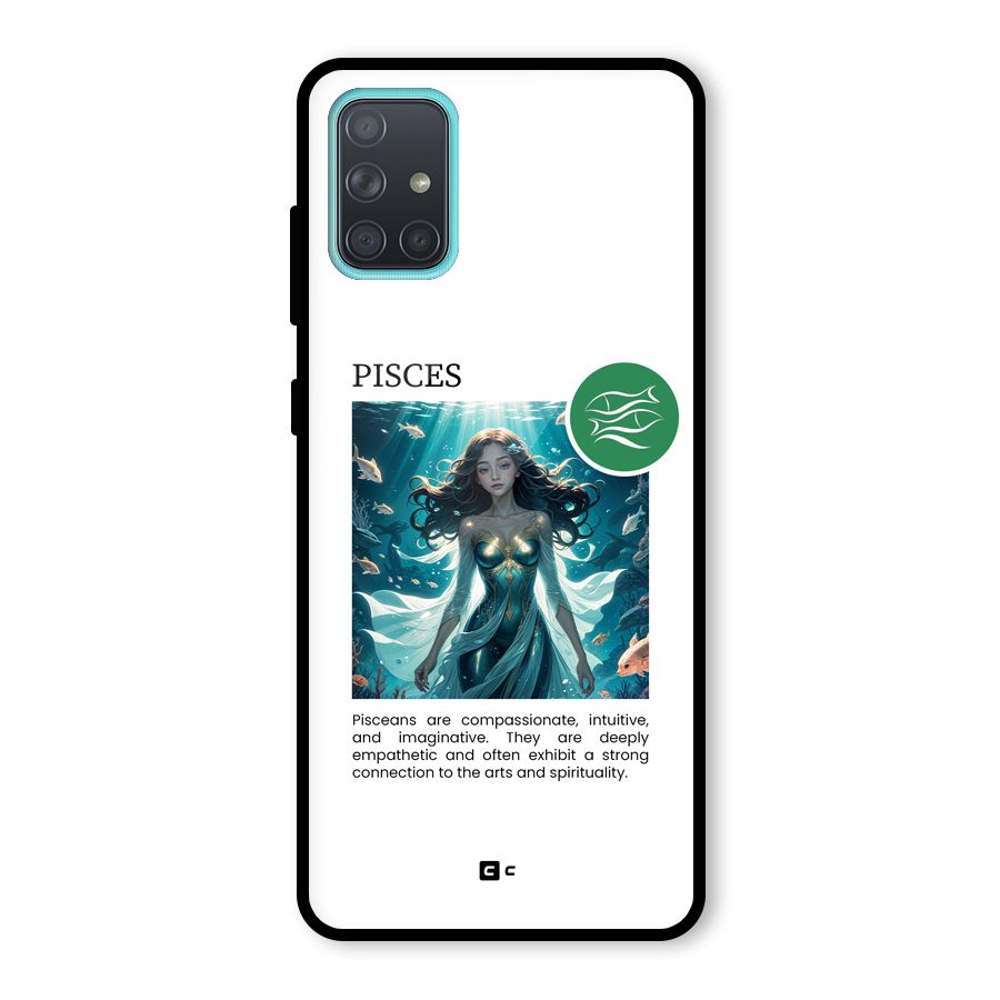 Precious Pisces Glass Back Case for Galaxy A71