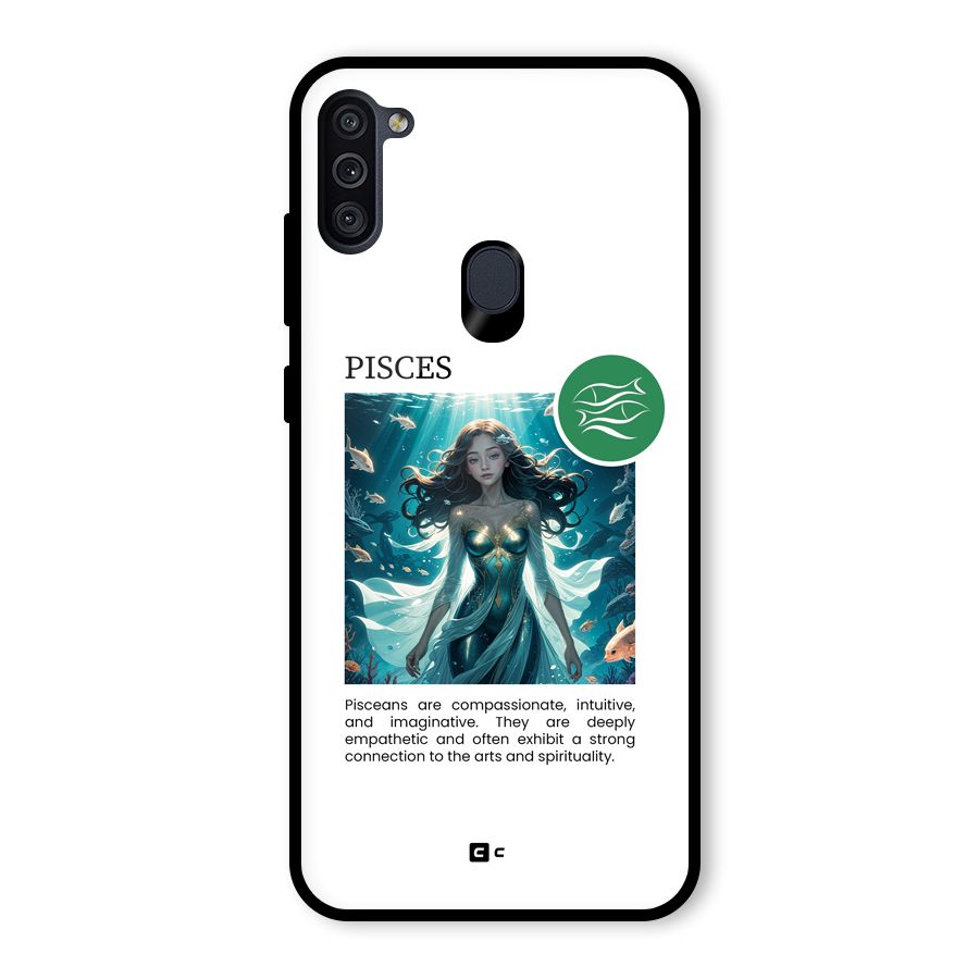 Precious Pisces Glass Back Case for Galaxy M11