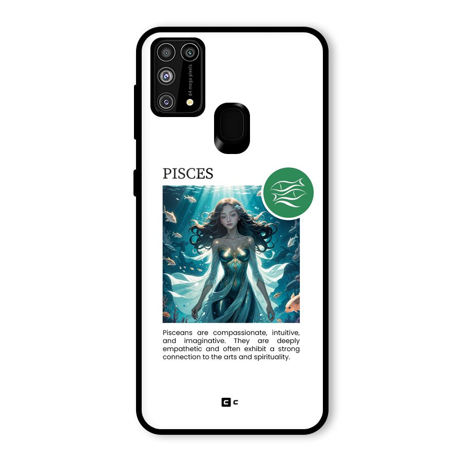 Precious Pisces Glass Back Case for Galaxy M31