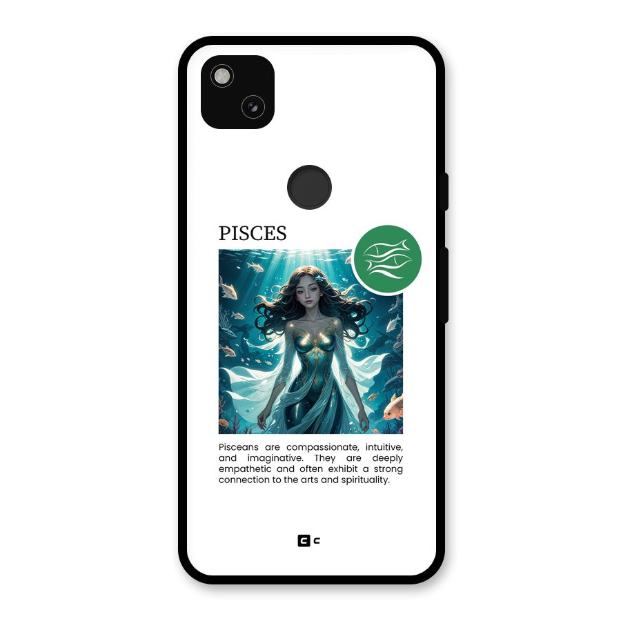 Precious Pisces Glass Back Case for Google Pixel 4a