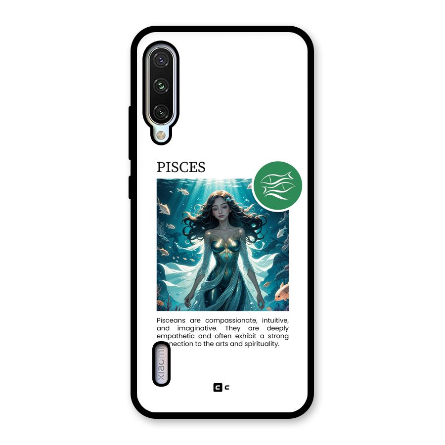 Precious Pisces Glass Back Case for Mi A3