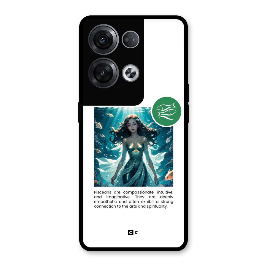 Precious Pisces Glass Back Case for Oppo Reno8 Pro 5G
