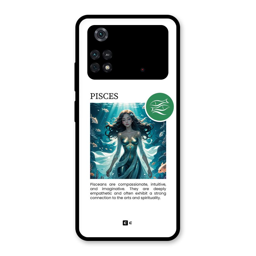 Precious Pisces Glass Back Case for Poco M4 Pro 4G