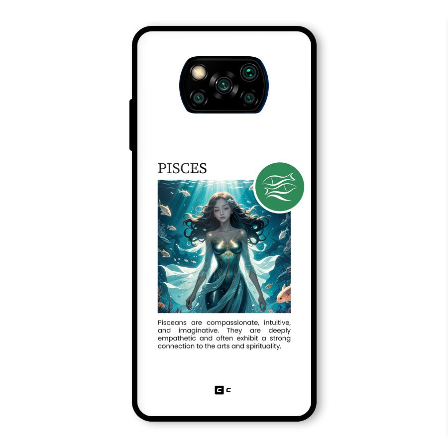 Precious Pisces Glass Back Case for Poco X3 Pro