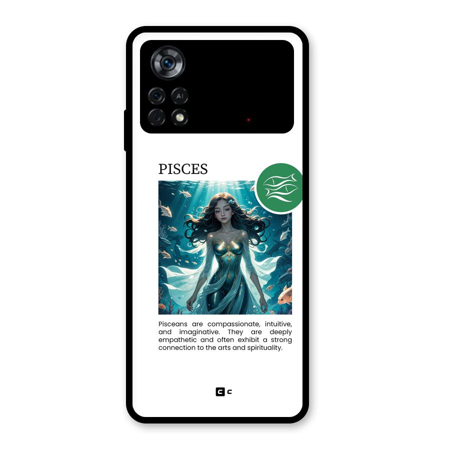 Precious Pisces Glass Back Case for Poco X4 Pro 5G