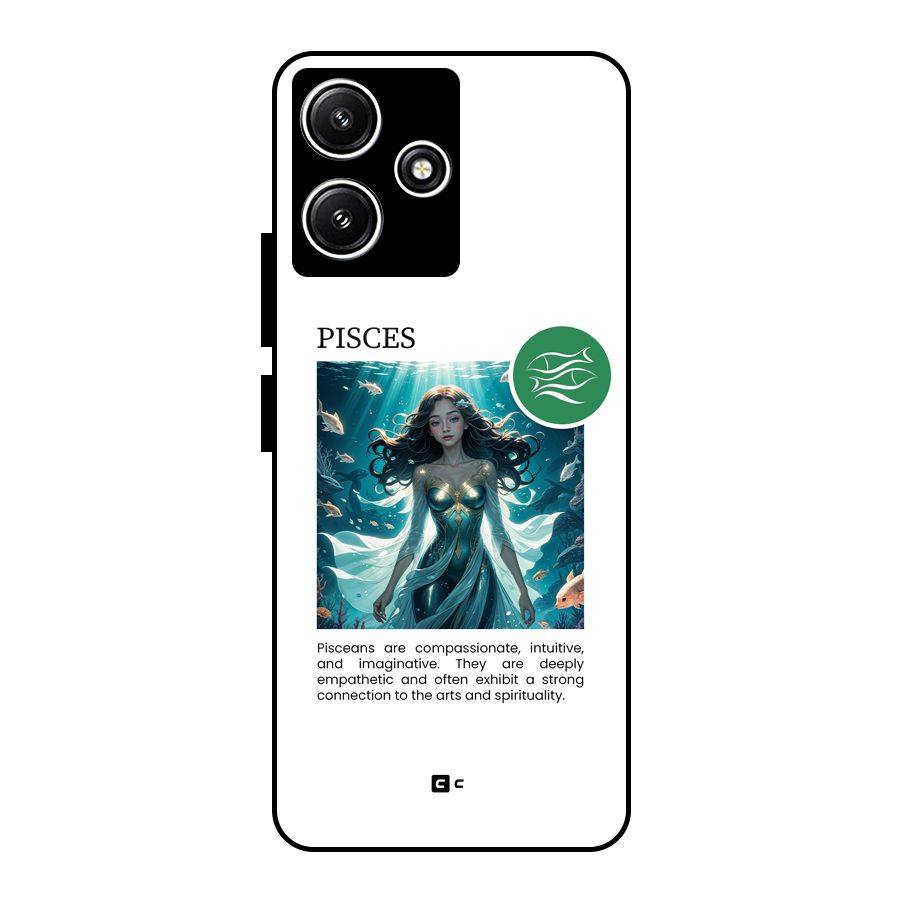 Precious Pisces Glass Back Case for Redmi 12 5G