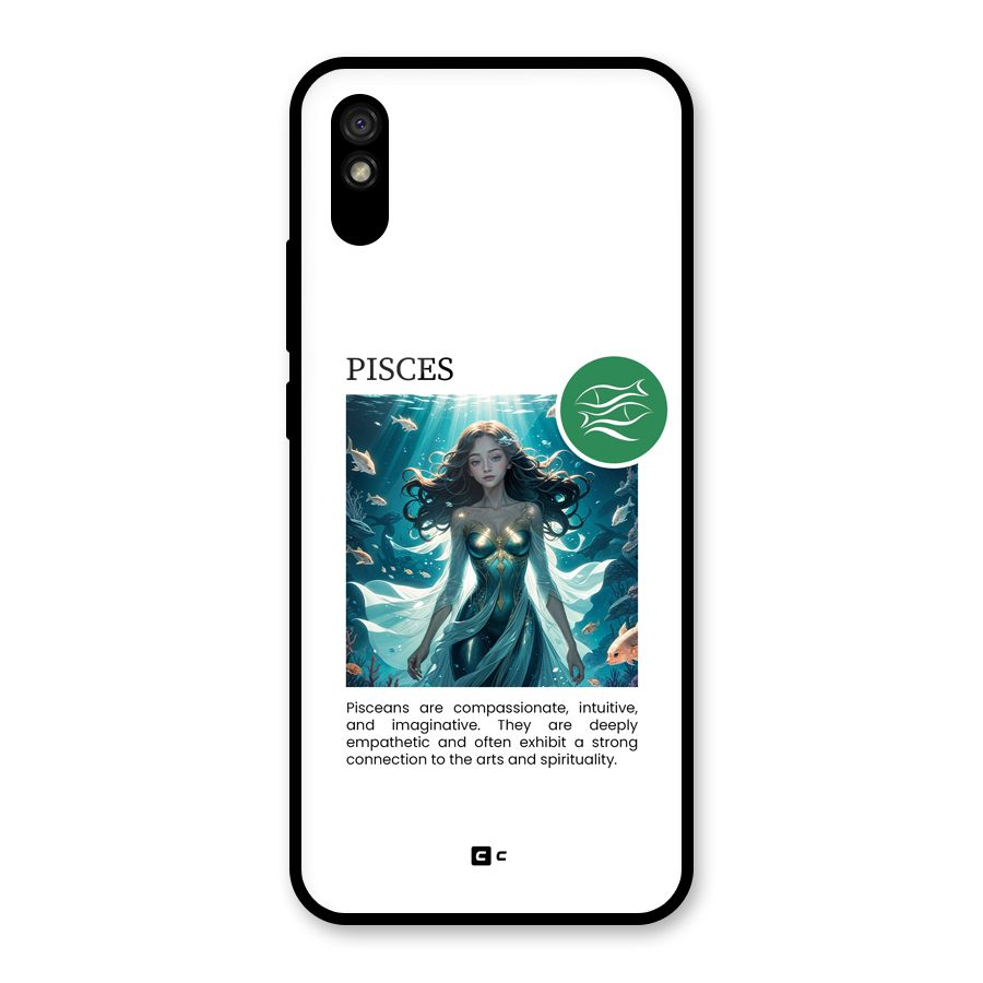 Precious Pisces Glass Back Case for Redmi 9A