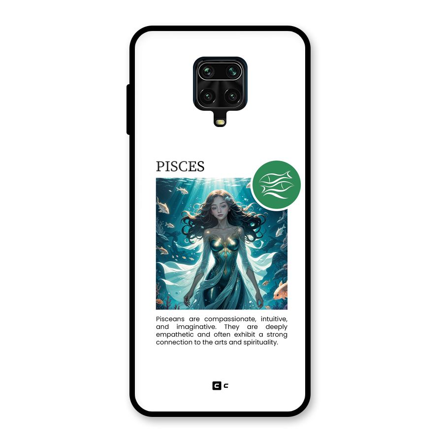 Precious Pisces Glass Back Case for Redmi Note 9 Pro