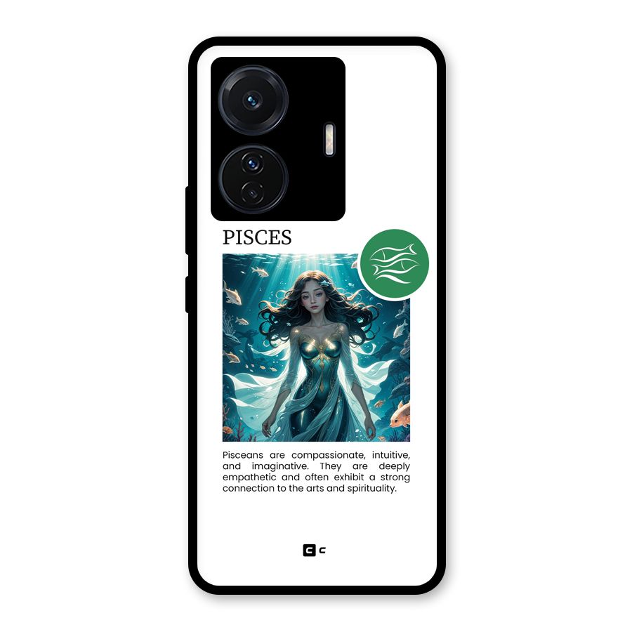 Precious Pisces Glass Back Case for Vivo T1 Pro